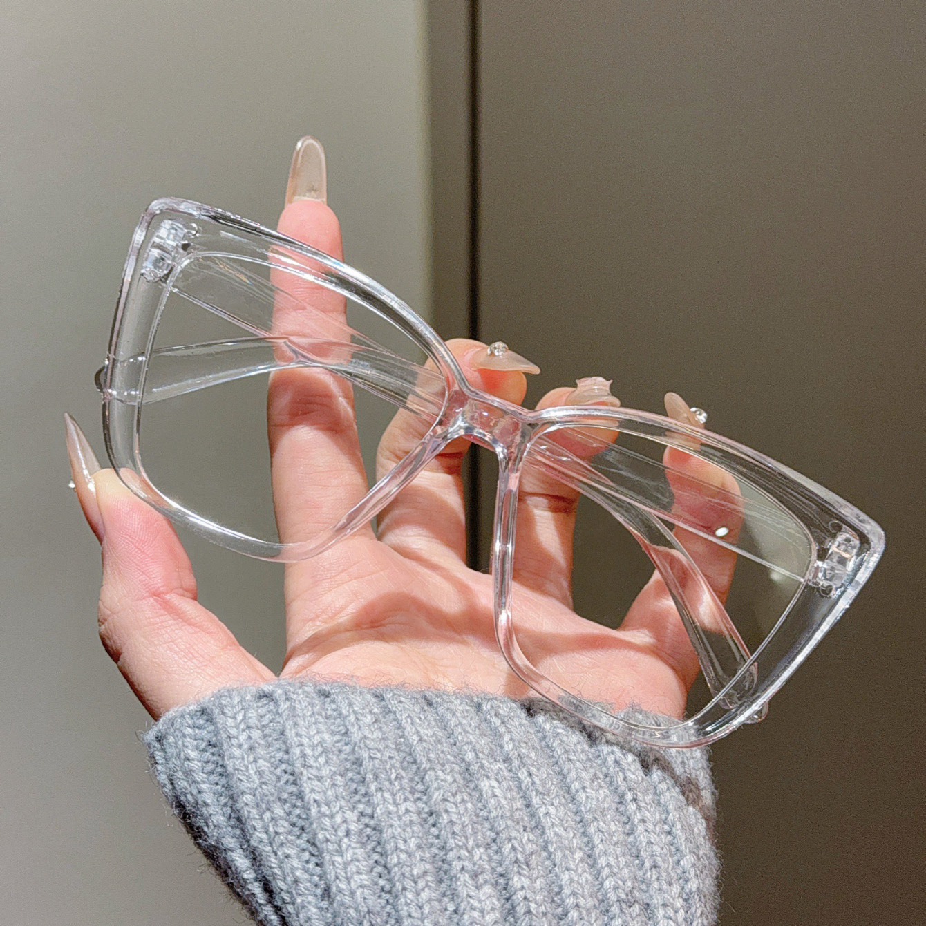 Large Frame Glasses Ultra-Ligh - مراجعة Lighting Visual وسعره