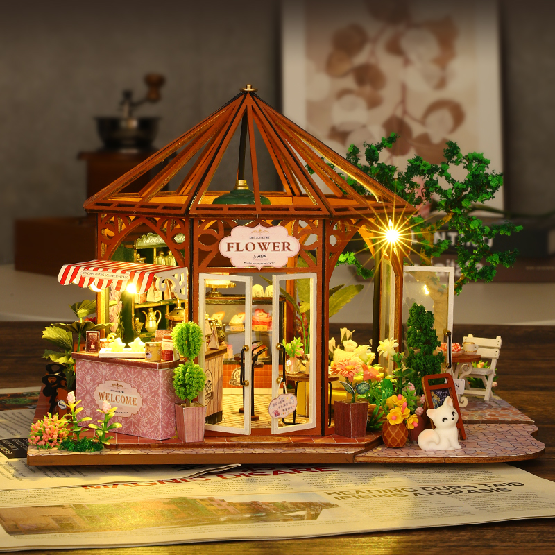 DIY Wooden Miniature Model Kit - مراجعة Lighting Home Decor Products وسعره