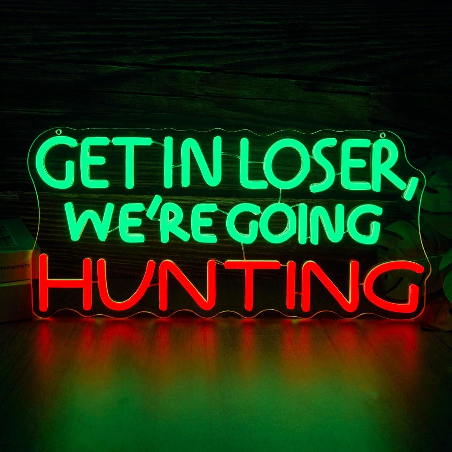 Funny Hunting Neon Sign LED Li - مراجعة Lighting Decor Outdoor وسعره