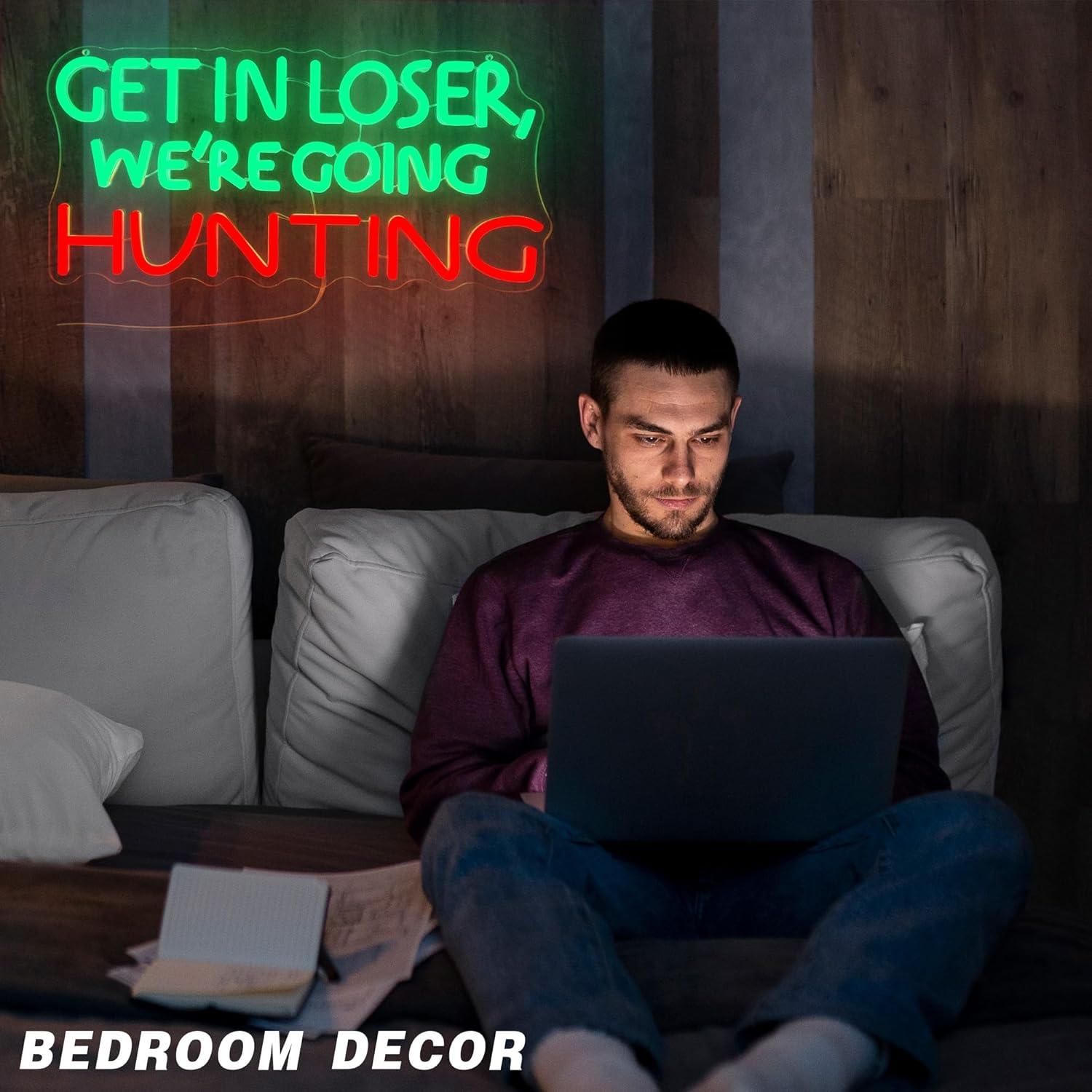 Funny Hunting Neon Sign LED Li - مراجعة Lighting Decor Outdoor وسعره
