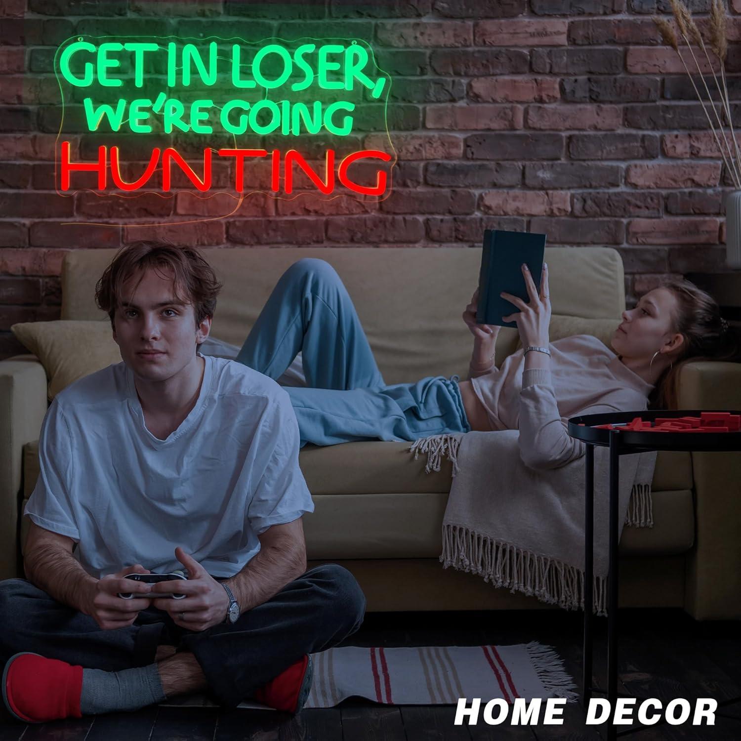 Funny Hunting Neon Sign LED Li - مراجعة Lighting Decor Outdoor وسعره