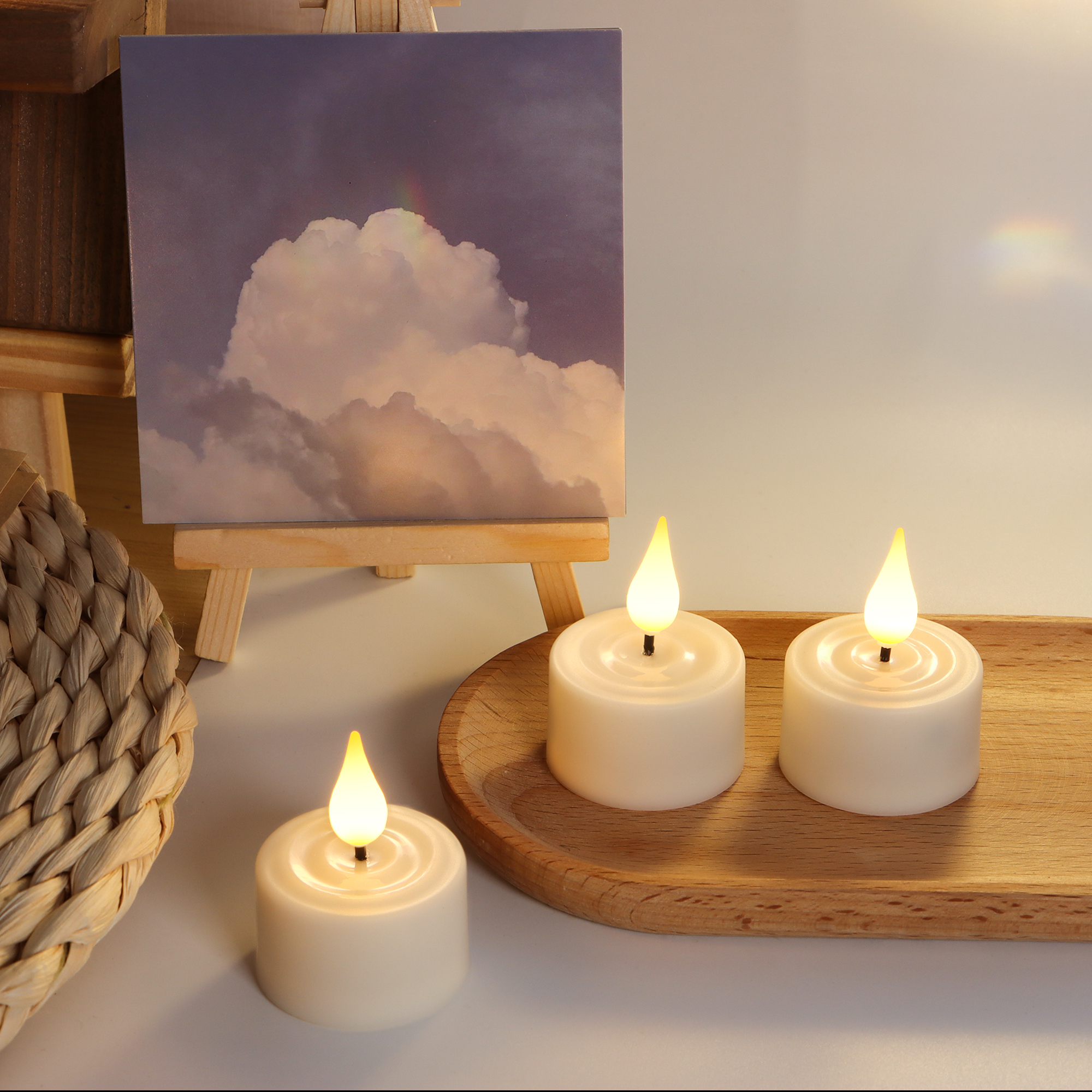 LED Candle Light Rechargeable  - مراجعة Room Decor Lighting Lamp وسعره