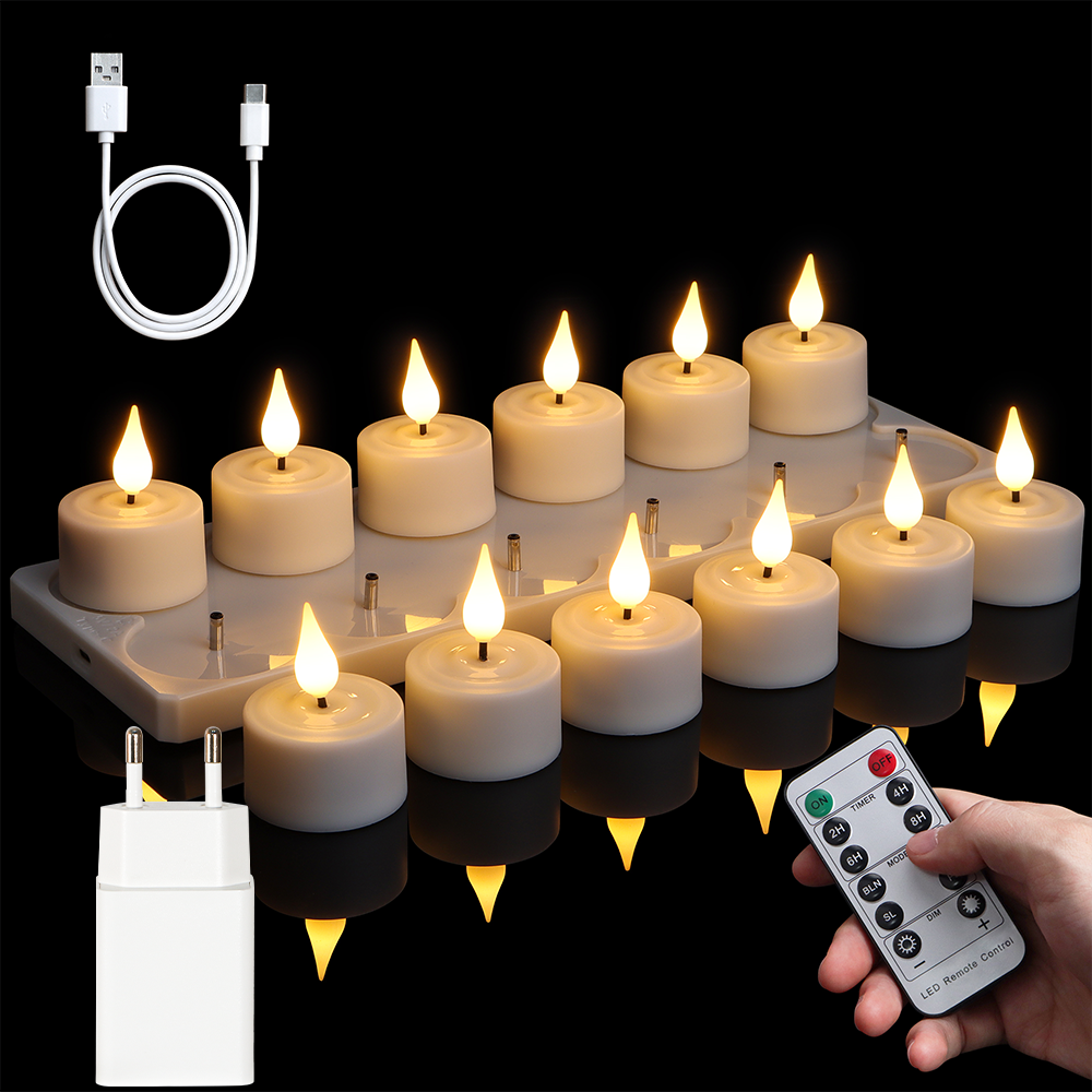 LED Candle Light Rechargeable  - مراجعة Room Decor Lighting Lamp وسعره
