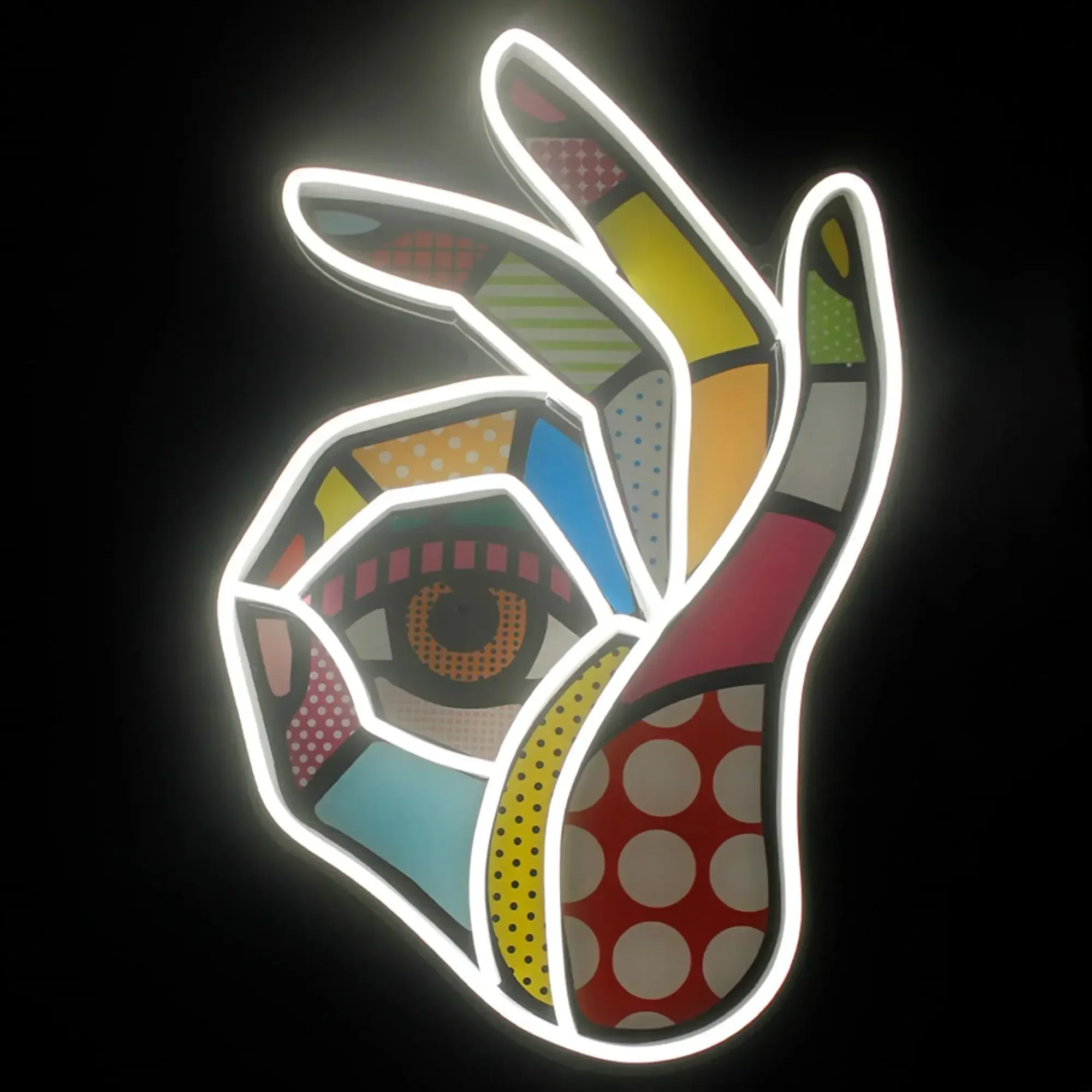 Okay Neon Sign Printed OK LED  - مراجعة Ok Lighting Decor وسعره