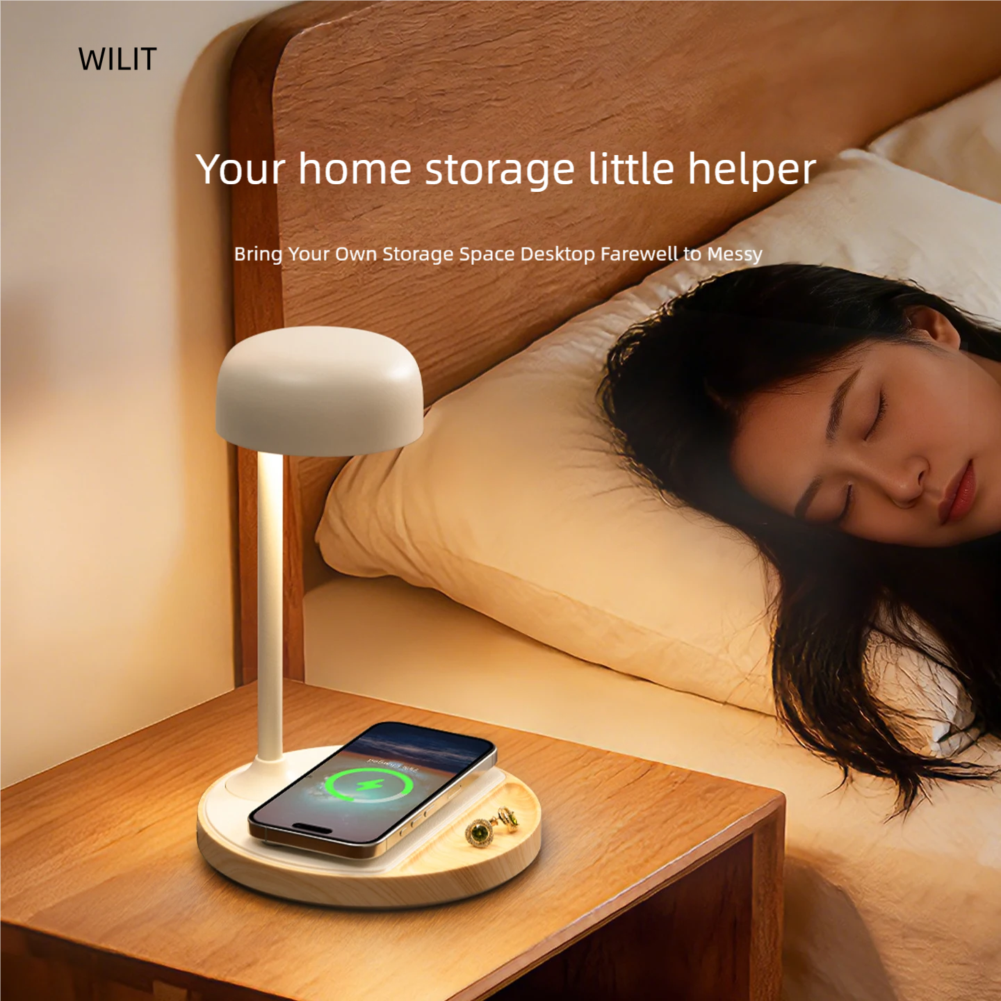 WILIT LED Desk Lamp with Wirel - مراجعة Lighting Decor In Room وسعره