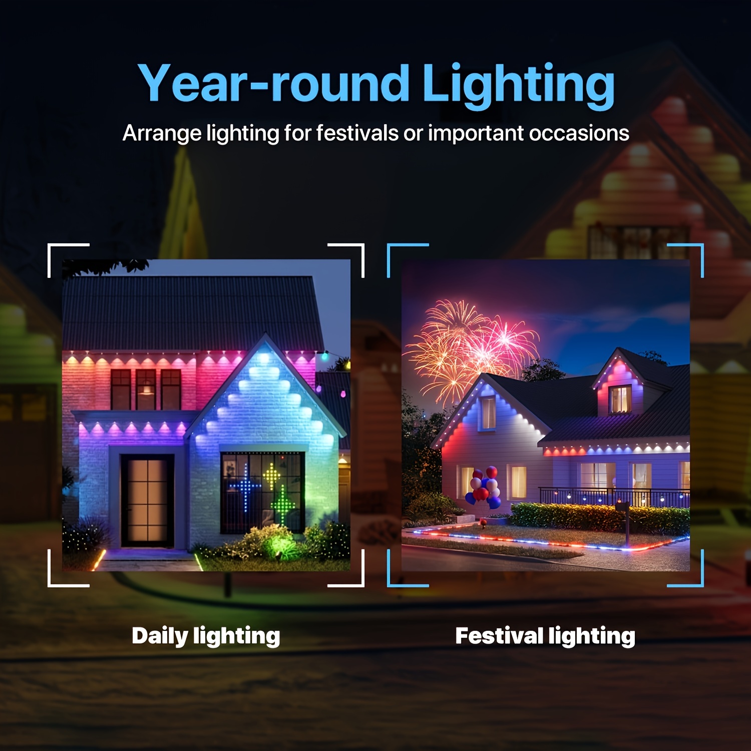 RGB+IC Smart Outdoor Eaves Lig - مراجعة Lighting Decor Outdoor وسعره