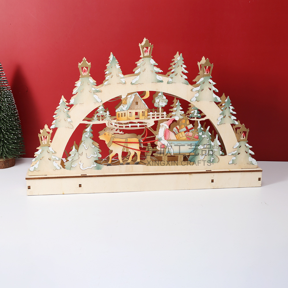 Cross-Border Wooden Crafts LED - مراجعة Lighting Decor Woodbridge وسعره