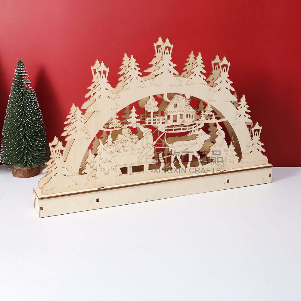 Cross-Border Wooden Crafts LED - مراجعة Lighting Decor Woodbridge وسعره