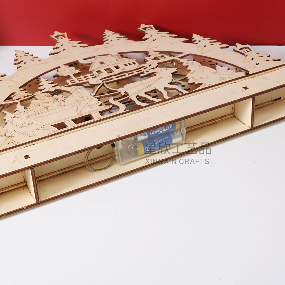 Cross-Border Wooden Crafts LED - مراجعة Lighting Decor Woodbridge وسعره