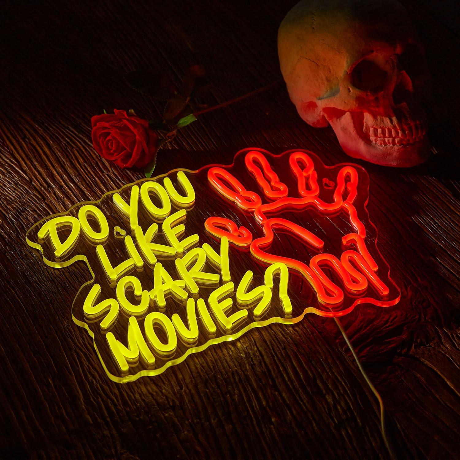 Do You Like Scary Movies Neon  - مراجعة Lighting Decor In Room وسعره