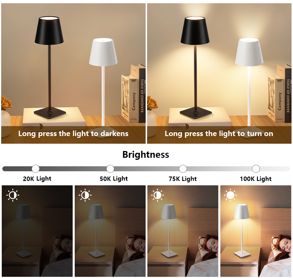 LED Rechargeable Desk Light Wi - مراجعة Lighting Decor In Room وسعره