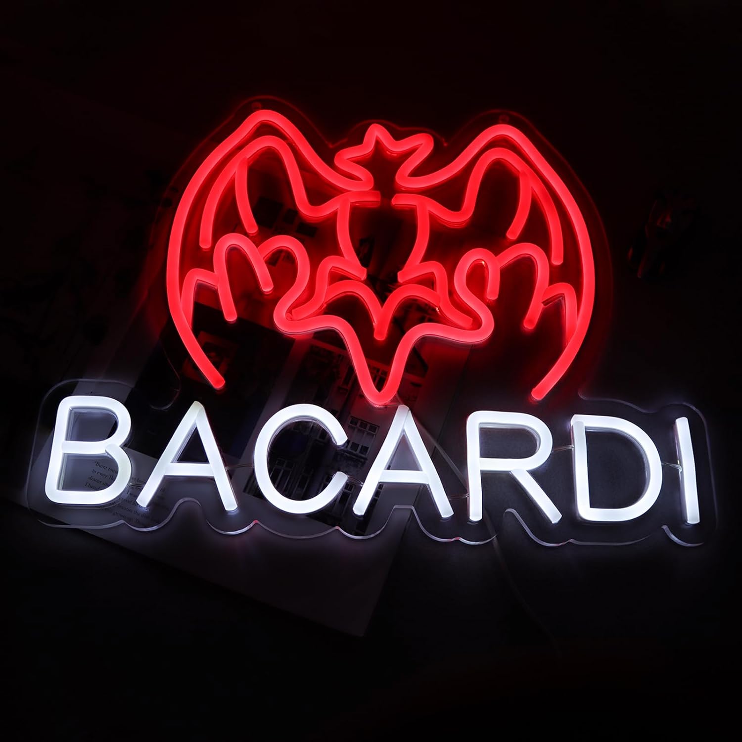 USB Dimmable Bacardi Bat Logo  - مراجعة Home Decor Lighting Brands وسعره