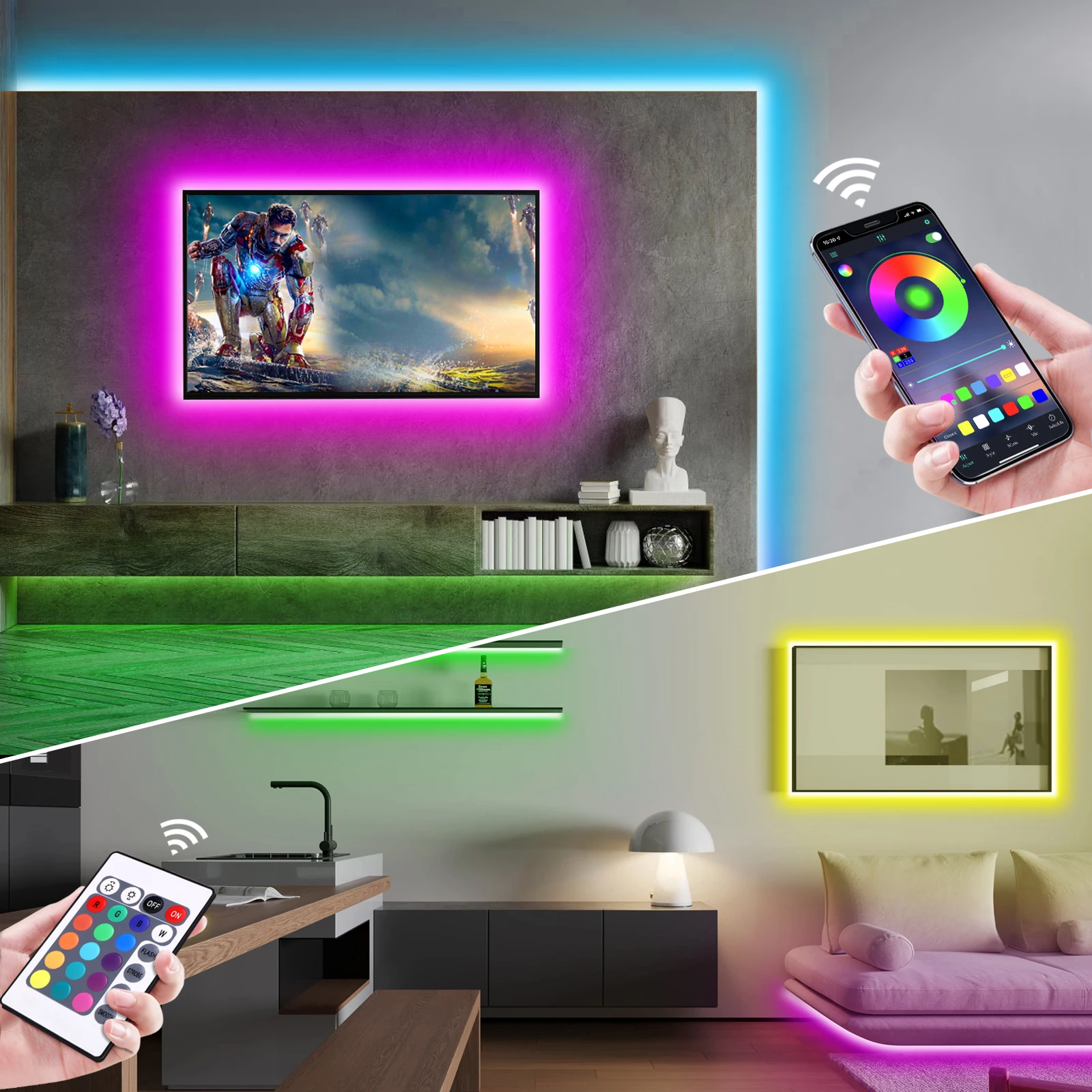 1-5m RGB LED Neon Strip Light  - مراجعة Lighting Decor In Room وسعره